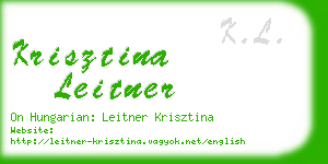 krisztina leitner business card